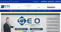 Desktop Screenshot of cdlbomjesusgo.com.br