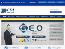 Tablet Screenshot of cdlbomjesusgo.com.br